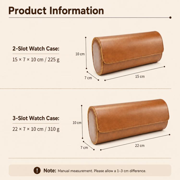 Portable Vintage Leather Watch Storage Case — view 6