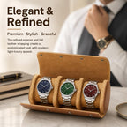Portable Vintage Leather Watch Storage Case — view 8