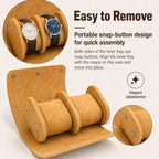 Portable Vintage Leather Watch Storage Case — view 9