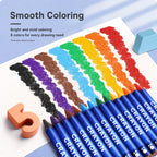 ENMY 320 PCS/Box Washable Color Crayons Oil Pastels — view 4
