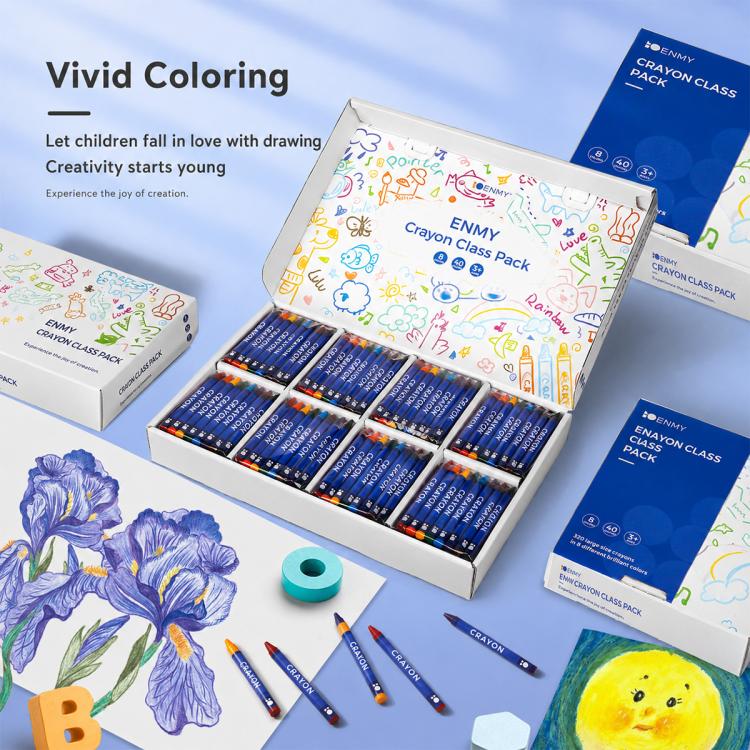 ENMY 320 PCS/Box Washable Color Crayons Oil Pastels — view 7