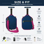 Neoprene Pickleball Paddle Cover Waterproof Single-Shoulder Bag