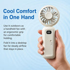 Umbrella Clip Foldable Mini Fan Rechargeable Outdoor Handheld Fan — view 9