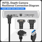 USB 3.0 Male to Left Angle USB-C / Type-C 3.1 Data Cable with Screw-lock — view 8