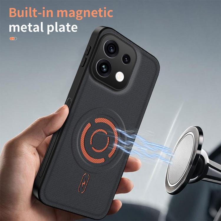 WANLONFENG Tech Fabric Texture Magnetic Phone Case with 2pcs Screen Films