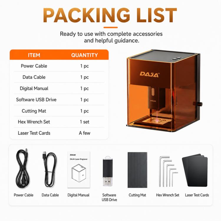 DAJA DJ6 Pro Mini Fully Automatic Laser Engraving Machine