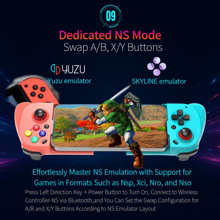 MOCUTE 062 Dual Joysticks & Hall-Effect Triggers Stretchable BT Mobile Game Controller