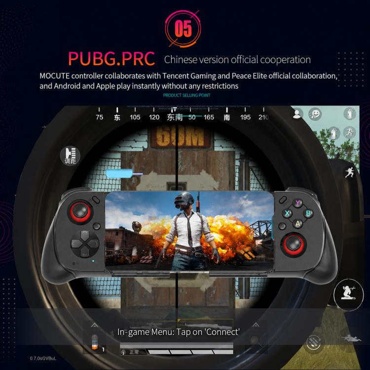 MOCUTE 062 Dual Joysticks & Hall-Effect Triggers Stretchable BT Mobile Game Controller