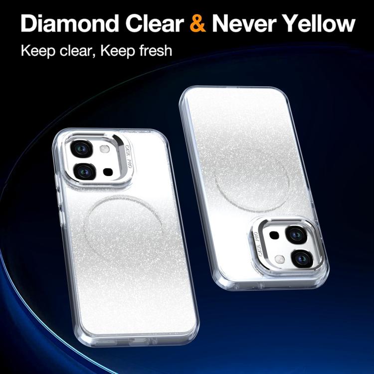 Glitter Gradient Magnetic Lens Frame Holder Phone Case