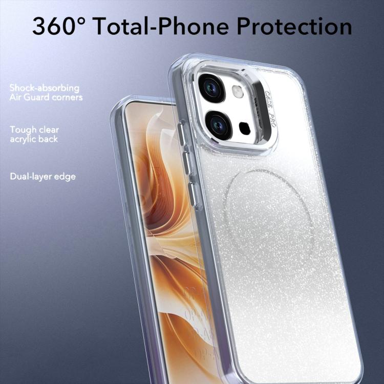 Glitter Gradient Magnetic Lens Frame Holder Phone Case