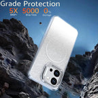 Glitter Gradient Magnetic Lens Frame Holder Phone Case