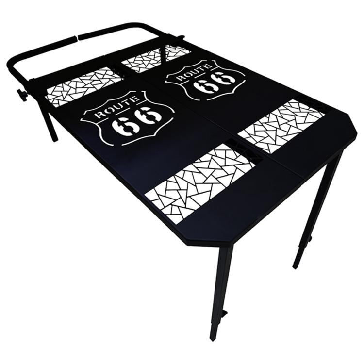 Outdoor Camping Off-Road Portable Folding Metal Dining Table — view 9