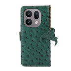 Ostrich Pattern Genuine Leather RFID Phone Case — For OPPO Find X10 5G