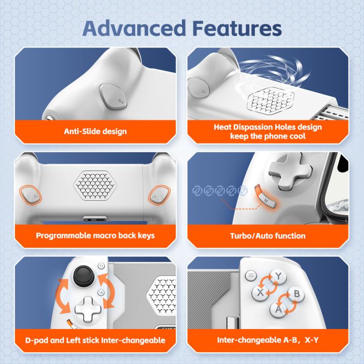 AB01 Max Type-C Bluetooth Stretchable Game Controller