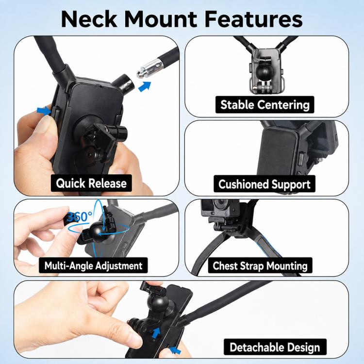 For Insta360 Luna Ultra Quick Release Magnetic Neck Mount — view 5