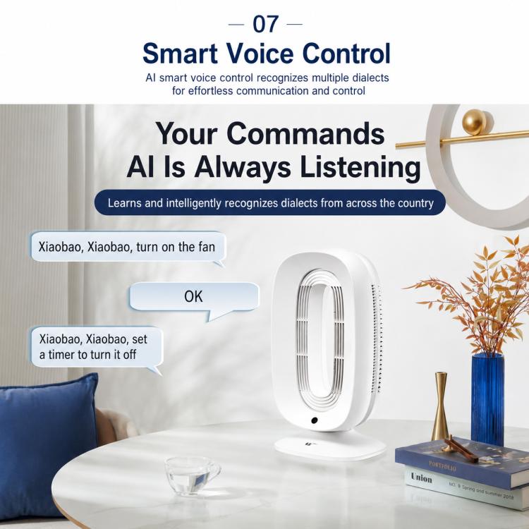 SK SKJ-CR102P Negative Ion Smart Bladeless Fan with Remote Control and Voice Control — view 10