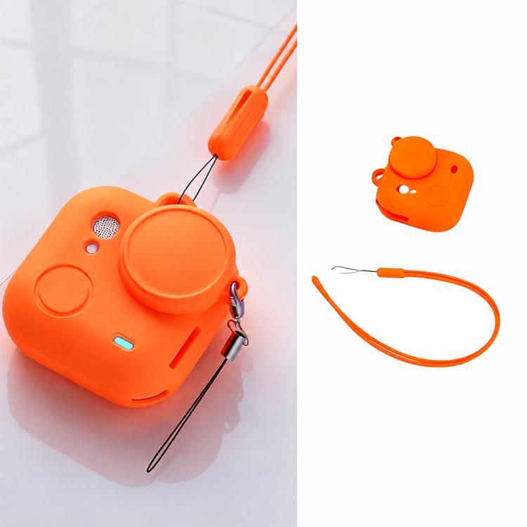 Silicone Protective Full-Body Camera Cover with Neck Strap and Lens Anti-Loss Strap