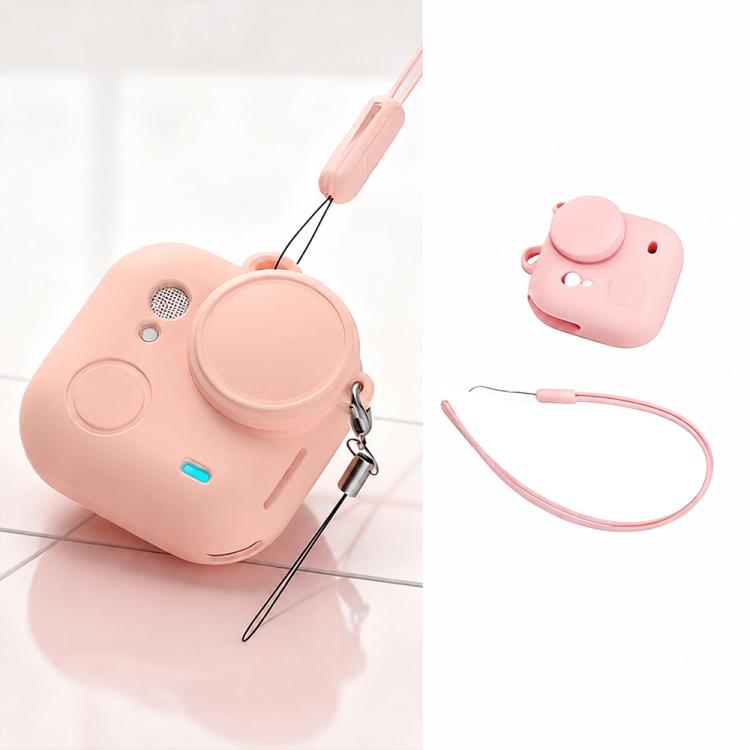Silicone Protective Full-Body Camera Cover with Neck Strap and Lens Anti-Loss Strap