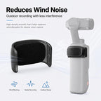Microphone Wind Muff Noise Reduction Windshield Cover — White