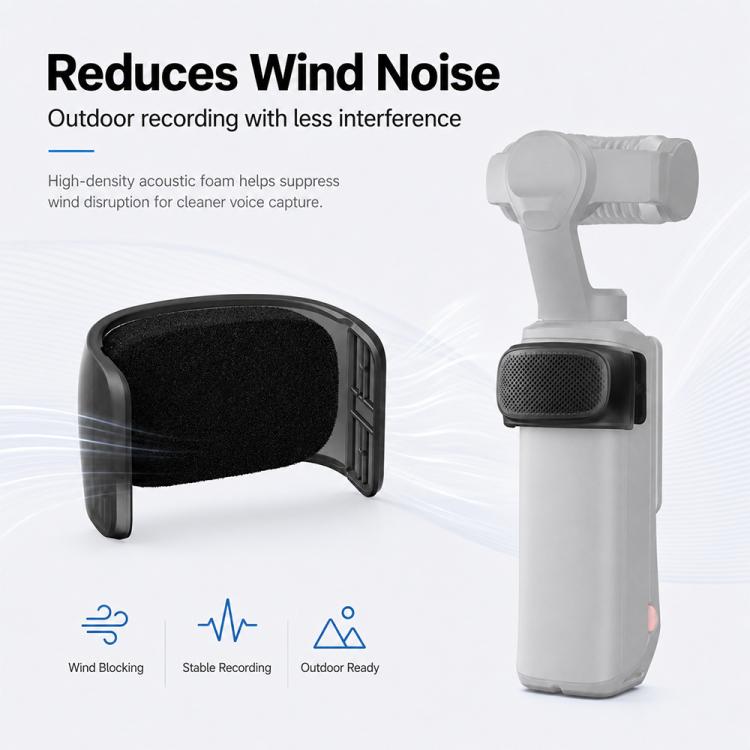 Microphone Wind Muff Noise Reduction Windshield Cover — White