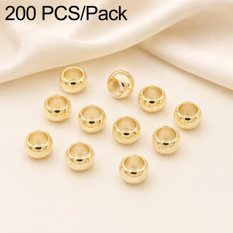 200 PCS/Pack Tarnish-Resistant Eco Copper Crimp Stopper Beads for DIY Jewelry Making — view 11