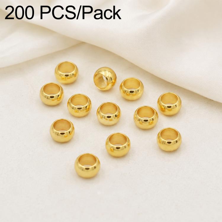 200 PCS/Pack Tarnish-Resistant Eco Copper Crimp Stopper Beads for DIY Jewelry Making — view 12