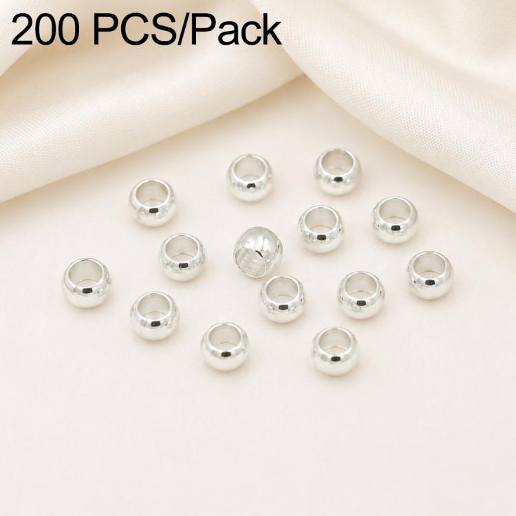 200 PCS/Pack Tarnish-Resistant Eco Copper Crimp Stopper Beads for DIY Jewelry Making — view 14