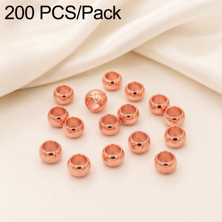 200 PCS/Pack Tarnish-Resistant Eco Copper Crimp Stopper Beads for DIY Jewelry Making — view 15