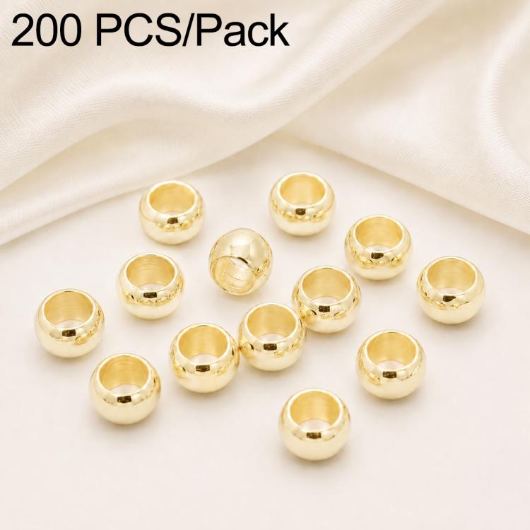 200 PCS/Pack Tarnish-Resistant Eco Copper Crimp Stopper Beads for DIY Jewelry Making — view 16