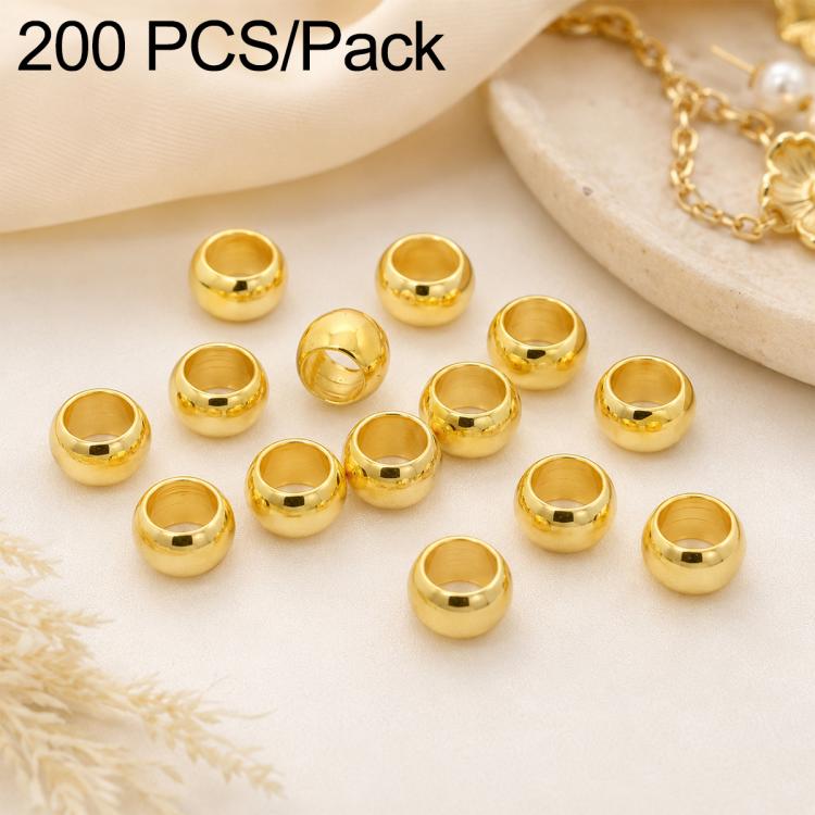 200 PCS/Pack Tarnish-Resistant Eco Copper Crimp Stopper Beads for DIY Jewelry Making — view 17