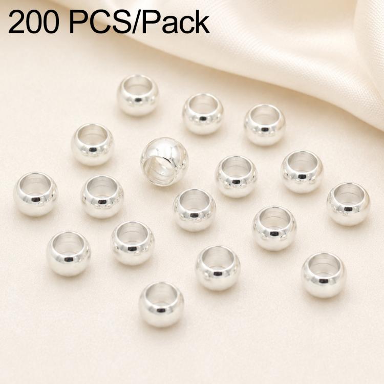 200 PCS/Pack Tarnish-Resistant Eco Copper Crimp Stopper Beads for DIY Jewelry Making — view 19