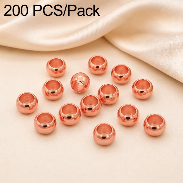 200 PCS/Pack Tarnish-Resistant Eco Copper Crimp Stopper Beads for DIY Jewelry Making — view 20