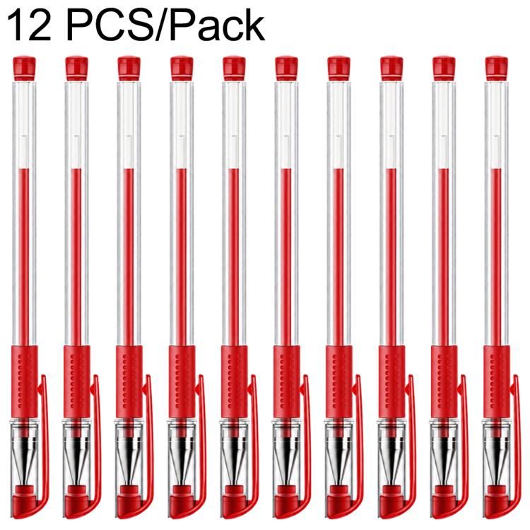 12 PCS/Set Deli 6600ES 0.5mm Bullet-tip Gel Pen Sign Pen — Black