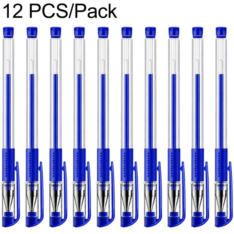 12 PCS/Set Deli 6600ES 0.5mm Bullet-tip Gel Pen Sign Pen — Red