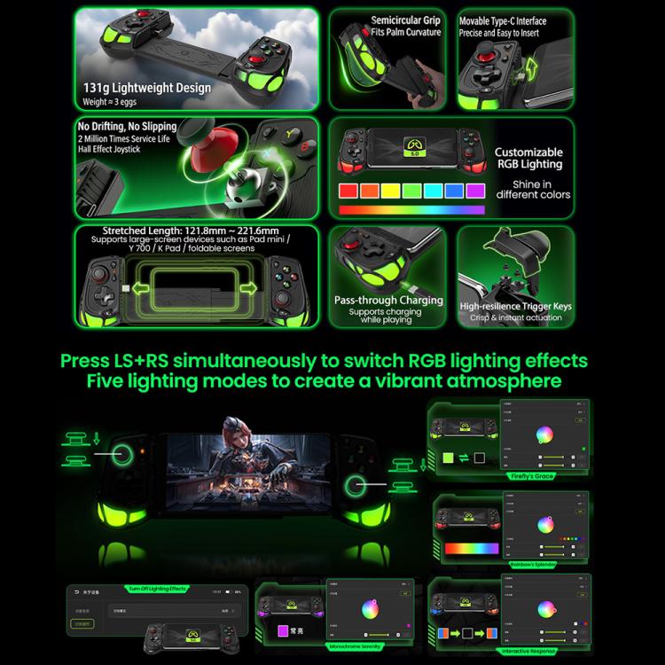 Wired Type-C Gaming Controller