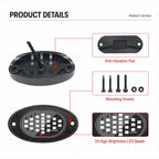 12V-24V LED Rock Lights Waterproof Offroad Vehicle Underglow Lights