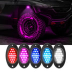 12V-24V LED Rock Lights Waterproof Offroad Vehicle Underglow Lights