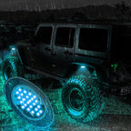 12V-24V LED Rock Lights Waterproof Offroad Vehicle Underglow Lights