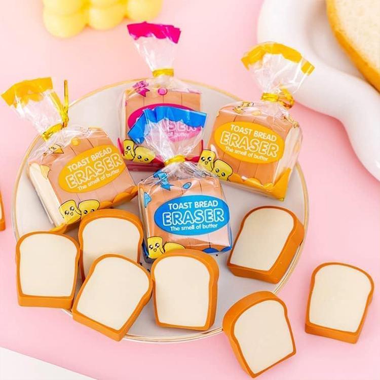 5 PCS/Pack Cute Cartoon Toast Bread Eraser — view 7