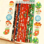 12 PCS/Pack Holiday Themed Writing Pencil with Eraser — view 5