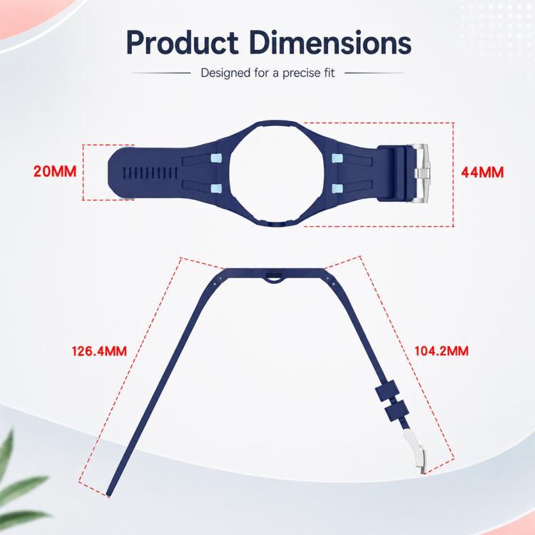 xDfind 3 Oclock Crown Integrated Silicone Pocket Watch Band