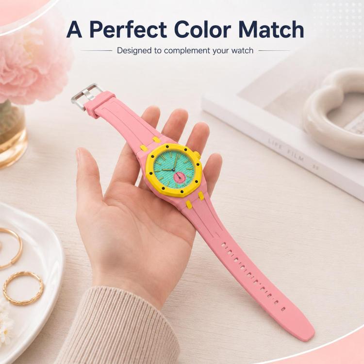 xDfind 3 Oclock Crown Integrated Silicone Pocket Watch Band