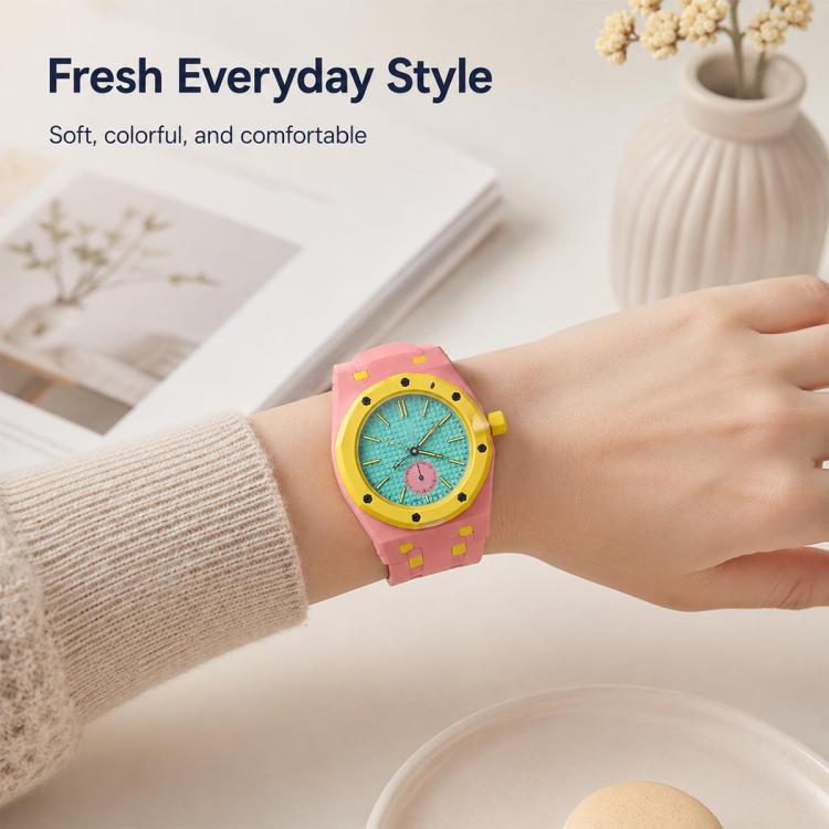 xDfind 3 Oclock Crown Integrated Silicone Pocket Watch Band