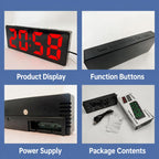 3806L Home Desktop LED Electronic Clock Perpetual Calendar Digital Alarm Clock — view 8