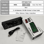 3806L Home Desktop LED Electronic Clock Perpetual Calendar Digital Alarm Clock — view 9