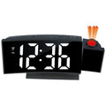 DS-3621LP Multifunctional Alarm Clock, 180 Degree Rotating Projection LED Display Electronic Clock