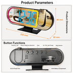 DS-3827LP LED Display Electronic Alarm Clock, RGB Ambient Light Mirror Projection Digital Clock — view 9