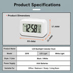 DS-2019 Multifunctional LCD Backlit Calendar Electronic Clock — view 8
