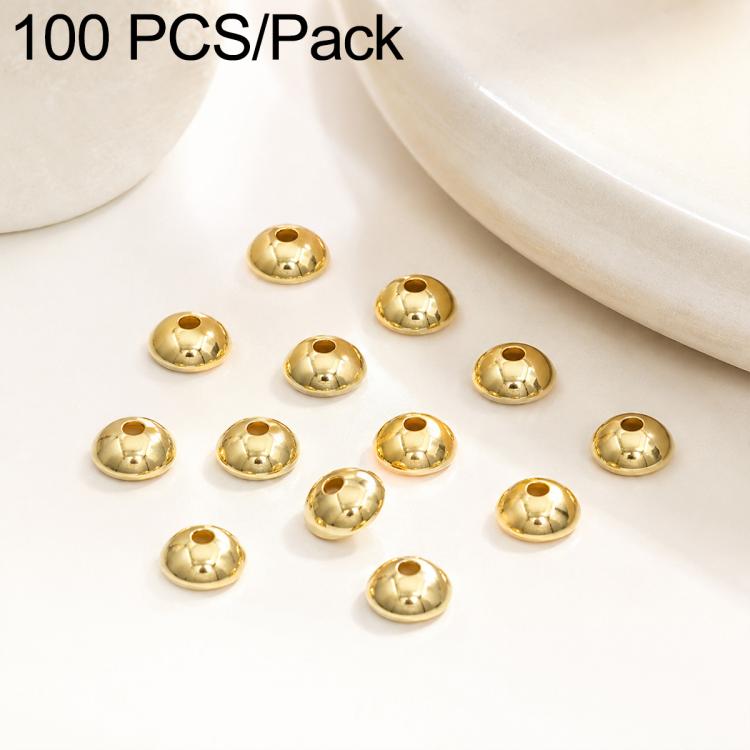 100 PCS/Pack Gold Filled Hollow Flower Bead Caps Spacers for DIY Jewelry Making — Bead Cap 4mm