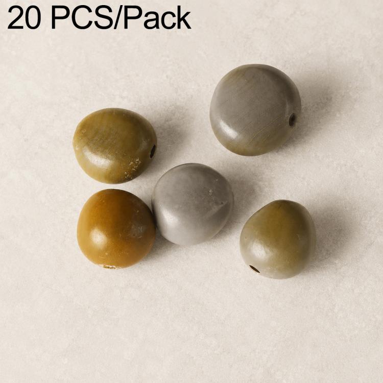 20 PCS/Pack Natural 18-Seed Bodhi Loose Beads for DIY Bracelets Accessories — Moon Seed